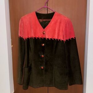 Vintage Danier Suede Skirt Suit